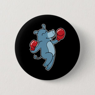 Donkey Does Boxing 6 Cm Round Badge