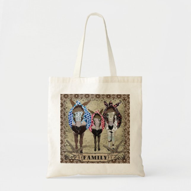 Donkey Family  Bag (Front)