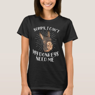 Donkey Farm Animal Farming Farmer Donkey T-Shirt