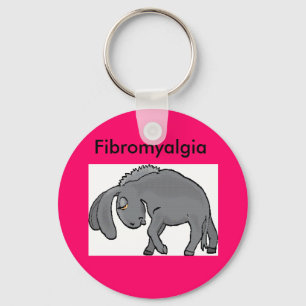 donkey, Fibromyalgia Key Ring