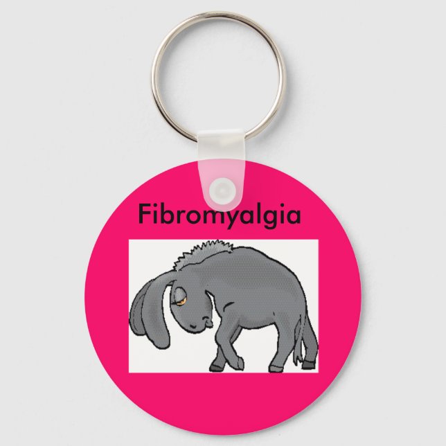 donkey, Fibromyalgia Key Ring (Front)