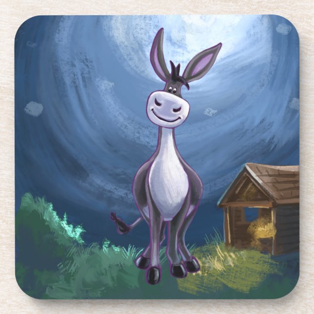 Donkey Gifts & Accessories Coaster (Front)