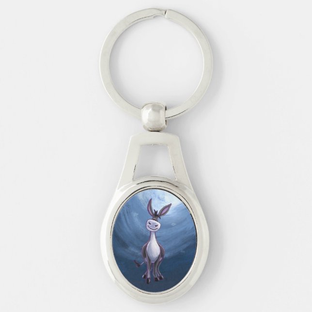Donkey Gifts & Accessories Key Ring (Front)