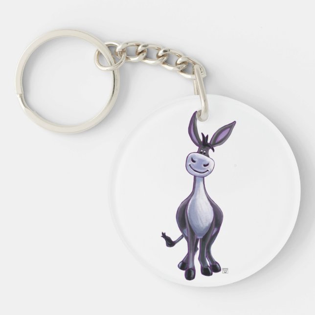 Donkey Gifts & Accessories Key Ring (Front)