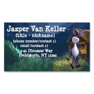 Donkey Gifts & Accessories Magnetic Business Card