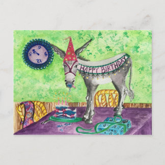 Donkey Happy Birthday Card