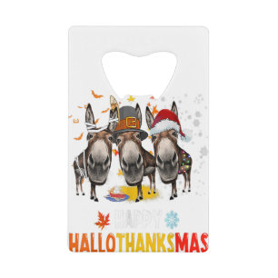 Donkey Happy HalloThanksMas Halloween Thanksgiving