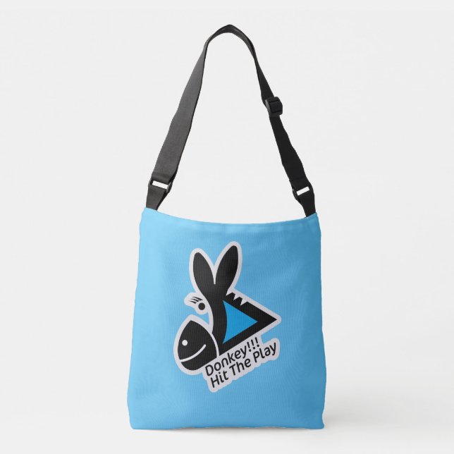 DONKEY !!! HIT THE PLAY BY MASANSER PIXELAT CROSSBODY BAG (Front)