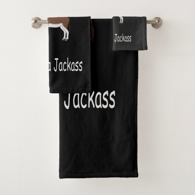 Donkey Humour Bath Towel Set (Insitu)