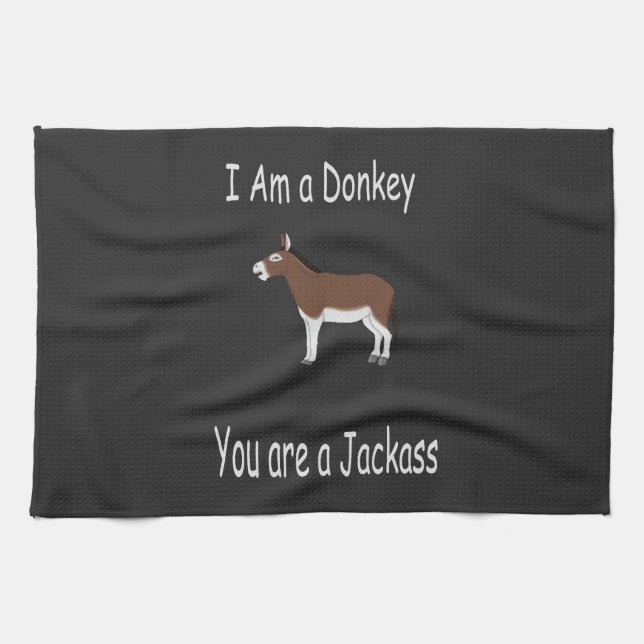 Donkey Humour Tea Towel (Horizontal)