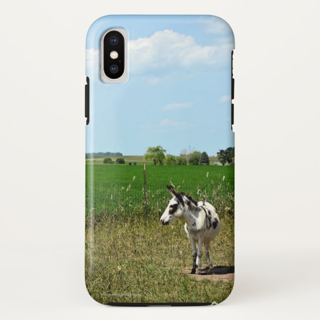 Donkey in a Field Case-Mate iPhone Case (Back)