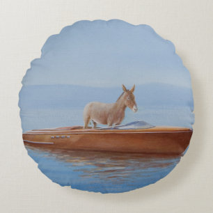 Donkey in a Riva 2010 Round Cushion