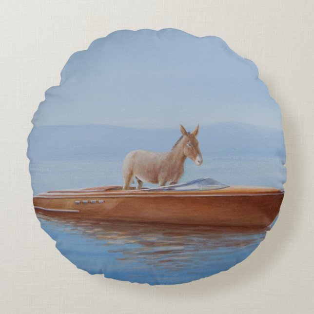 Donkey in a Riva 2010 Round Cushion (Front)
