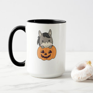 Donkey In Pumpkin Sweet Donkey Happy Halloween Mug