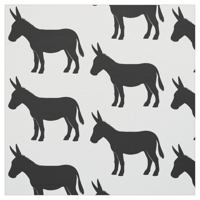 Donkey in Silhouette Fabric (Swatch)