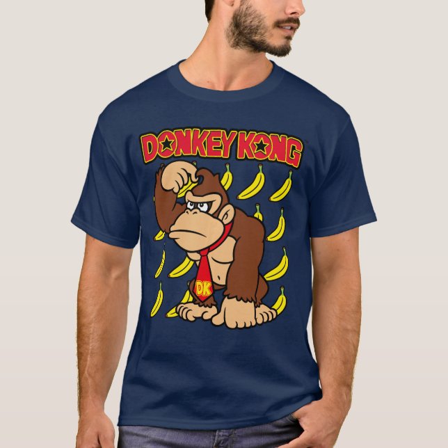 Donkey Kong Apehoughts Banana Background Pullover  (Front)