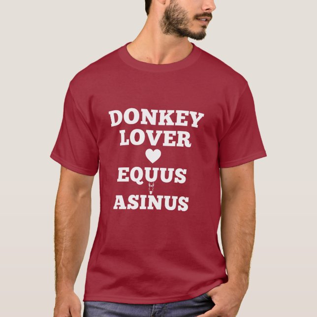 DONKEY LOVER  EQUUS ASINUS T-Shirt (Front)