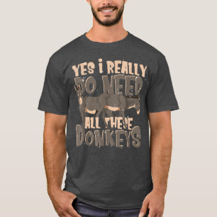 Donkey Lover Farmer Farm Animal Farming Funny Donk T-Shirt