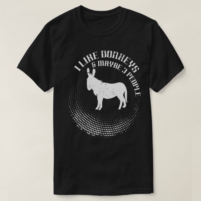 Donkey Lover Gift Donkey T-Shirt (Design Front)