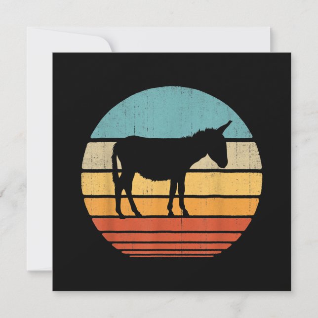 Donkey Lover Gift | Farmhouse Gift Ideas Holiday Card (Front)