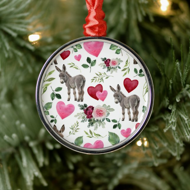 Donkey Lovers Christmas Ornament Keepsake (Tree)
