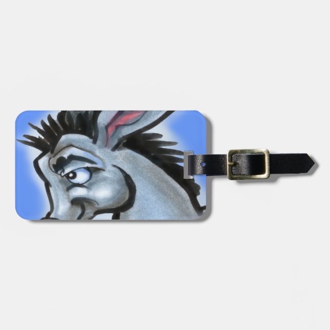 Donkey Luggage Tag (Front Horizontal)