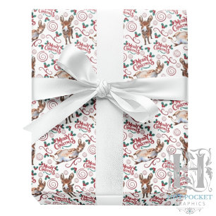 Donkey Merry Christmas Wrapping Paper