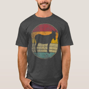 Donkey Mule Farm Farmer Gift Retro Style Vintage T-Shirt
