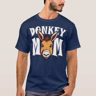 Donkey Mum Cute Farm Animals Donkey Mother Womens T-Shirt