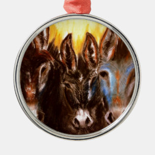 Donkey of the BLM Metal Tree Decoration