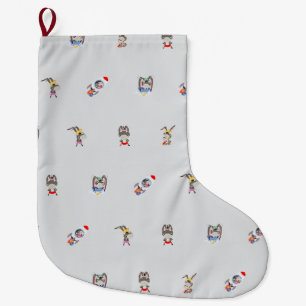 donkey pattern Christmas stocking