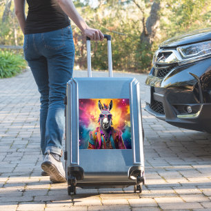 Donkey Pink Glasses, Rainbow Hair