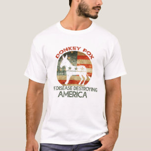 Donkey Pox The Disease Destroying America Funny An T-Shirt