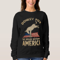 Donkey Pox The Disease Destroying America USA Flag