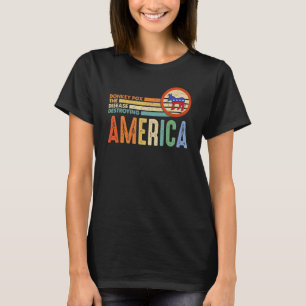 Donkey Pox The Disease Destroying America Usa Flag T-Shirt