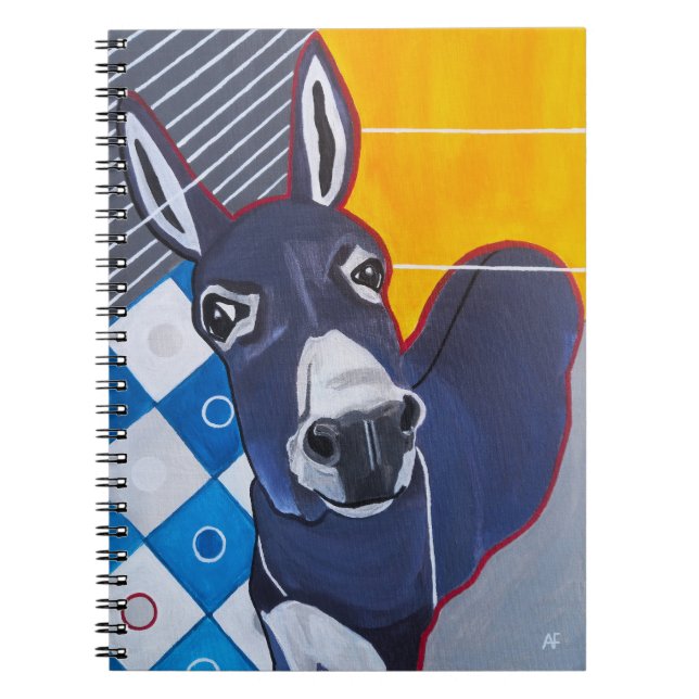 Donkey Punch Painting by Alfred Fox Notebook (Front)