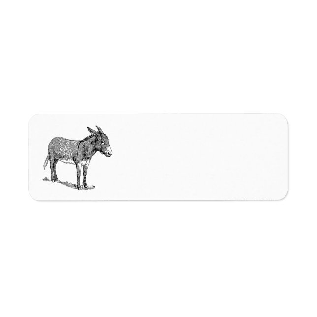 Donkey Return Address Label (Front)