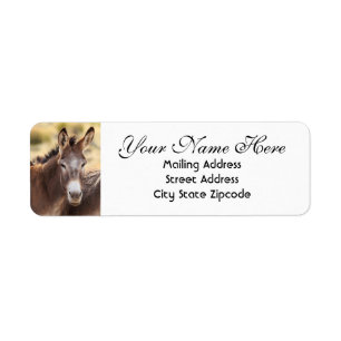 Donkey Return Address Label