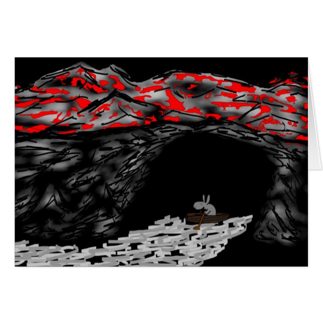 donkey rowing into cave (Front Horizontal)