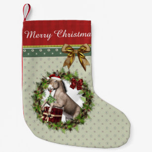 Donkey Santa Merry Christmas Stocking