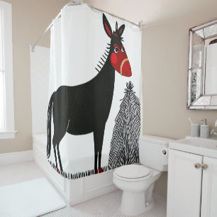 Donkey Shower Curtain