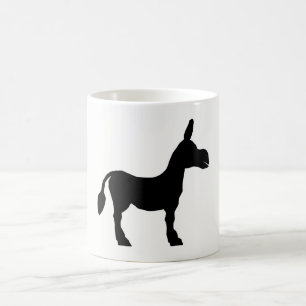 Donkey Silhouette Coffee Mug