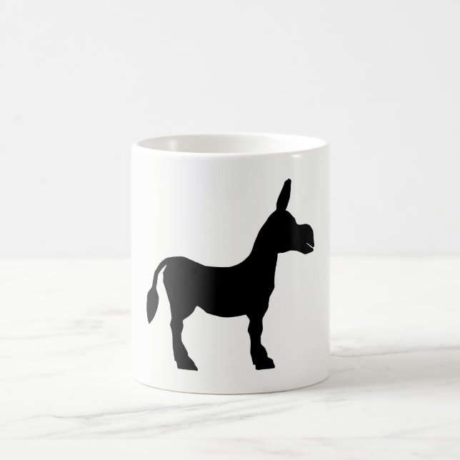 Donkey Silhouette Coffee Mug (Center)
