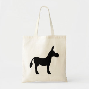 Donkey Silhouette Tote Bag
