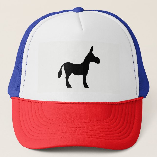 Donkey Silhouette Trucker Hat (Front)