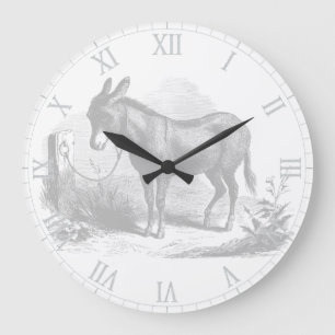 Donkey Sketch Wall Clock