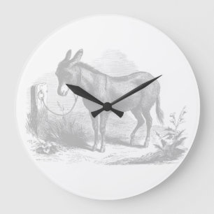 Donkey Sketch Wall Clock