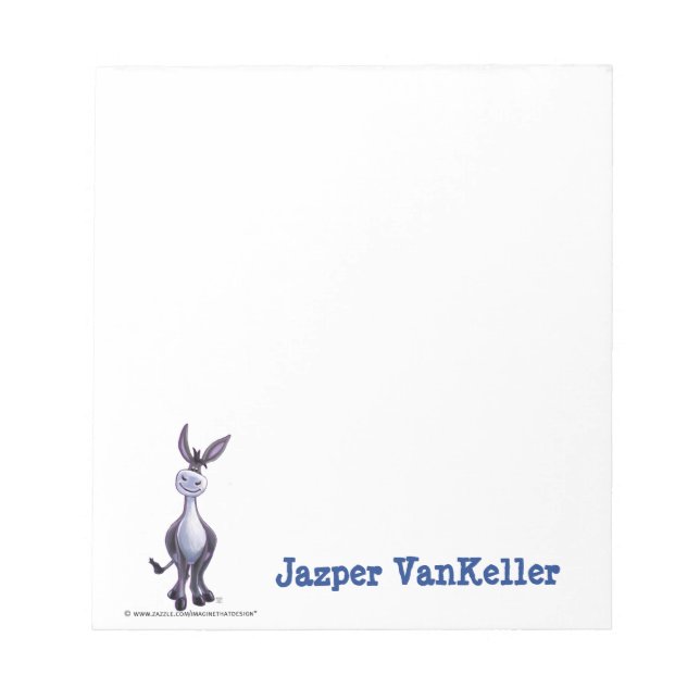 Donkey Stationery Notepad (Front)