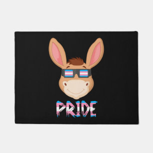 Donkey Transgender Flag Lgbt Doormat