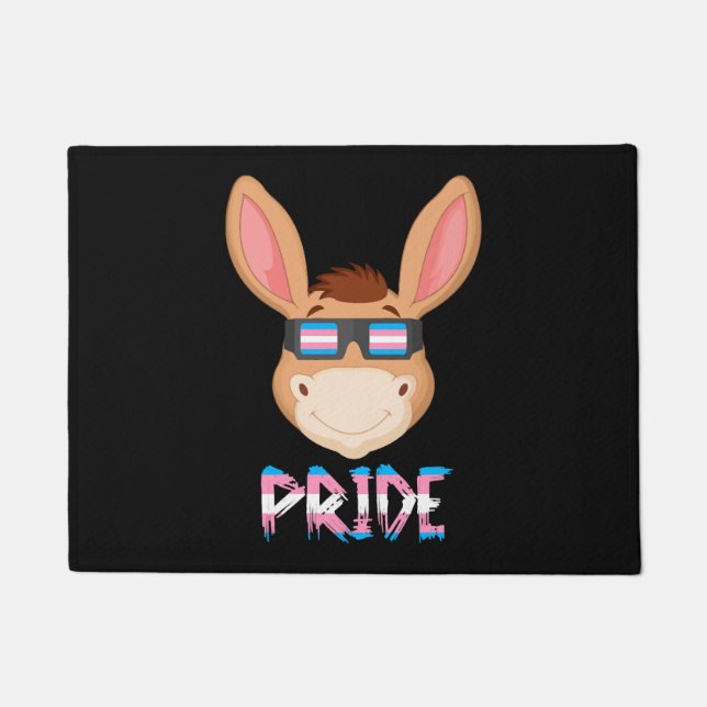 Donkey Transgender Flag Lgbt Doormat (Front)